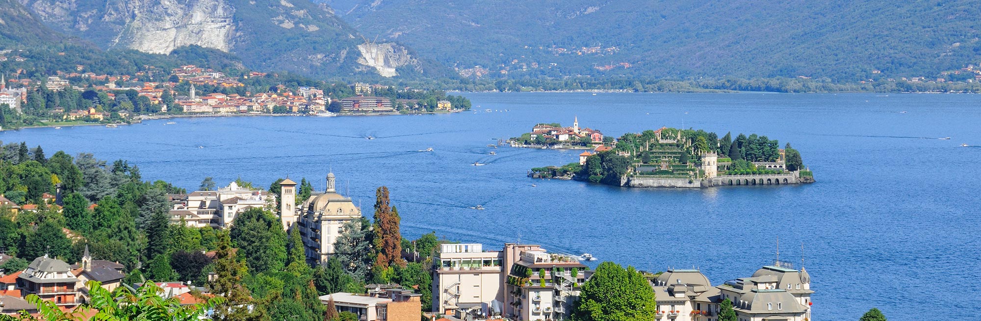 Panoramica del Lago Maggiore Center e del territorio circostante
