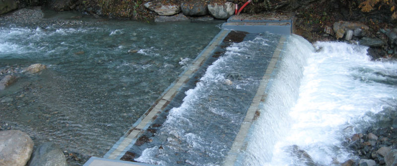 Cantiere per centrale idroelettrica