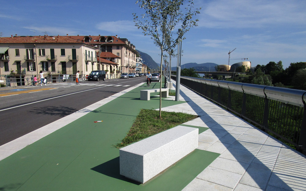 Pista ciclabile completata a Verbania
